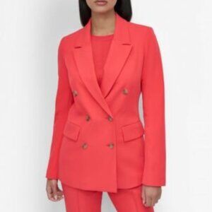 DKNY Womens Tailored Double-Breasted Peak-Lapel Blazer/Jacket NWT Workwear Chic